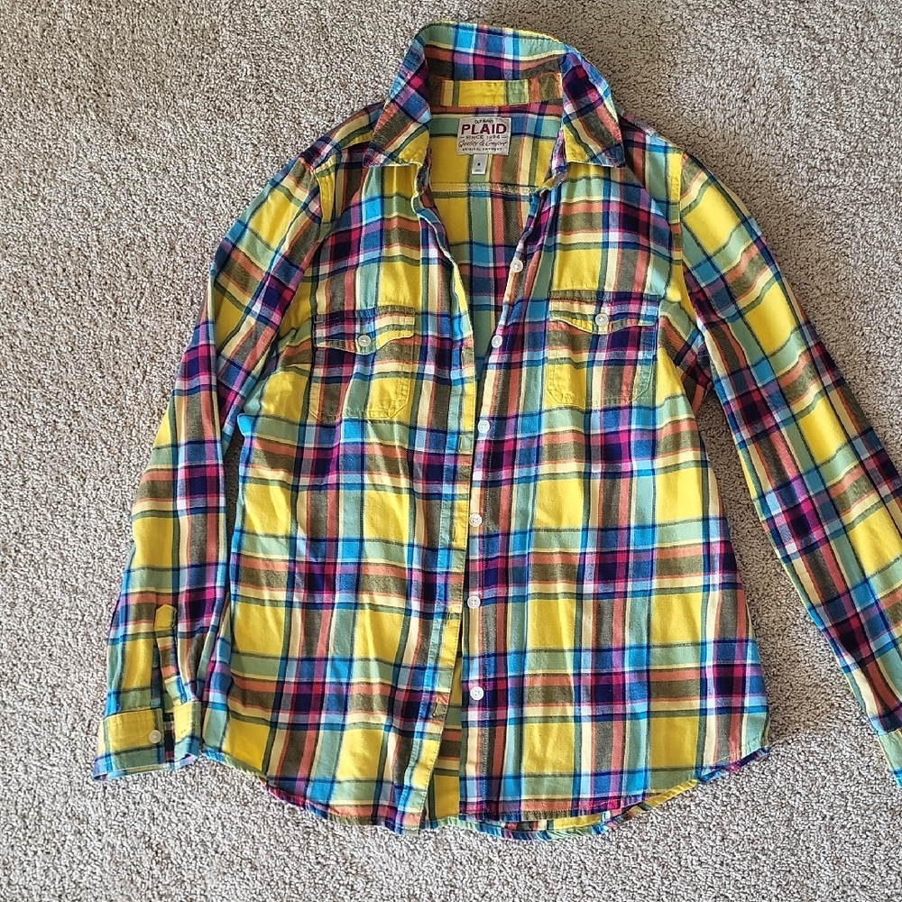 Yellow Plaid Shirt